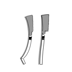 Hand drawn illustration of carpenter tool in simple icon drawing 