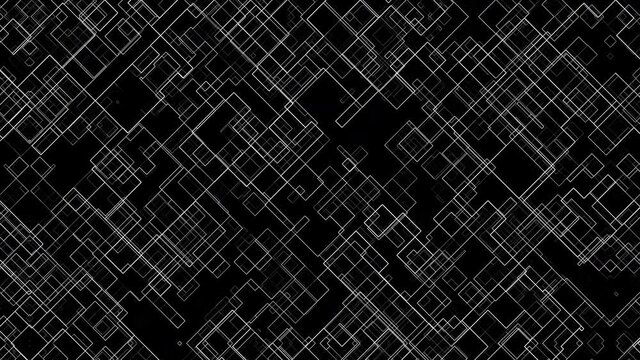 Computer generated cells of different sizes from thin lines. 3d rendering abstract technology backdrop