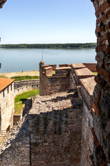 Fototapeta na wymiar Medieval Baba Vida Fortress in town of Vidin, Bulgaria
