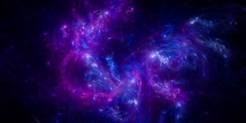 Banner Star field background . Starry outer space background texture . Colorful Starry Night Sky Outer Space background. 3D illustration
