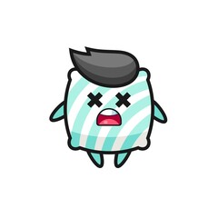 the dead pillow mascot character