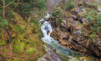 Cascada del río Tronceda, Mondoñedo, Lugo, Galicia.