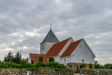 Orridslev Church was built in Romanesque times around year 1100