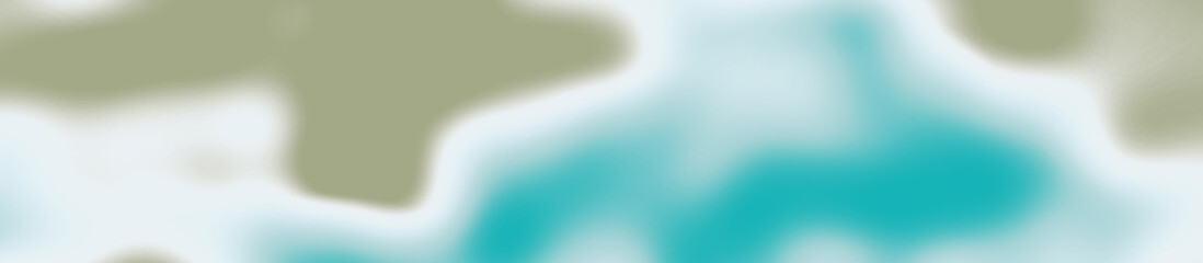 abstract blurred turquoise, blue, white and khaki colors background for design