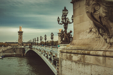 Fototapeta na wymiar Alexandre III bridge