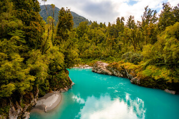 A perfect day in Hokitika Gorge West Coast