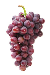 Grapes on white background 