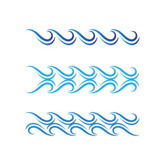 Water wave icon vector