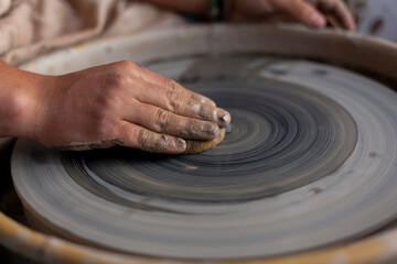 Hands of a potter
