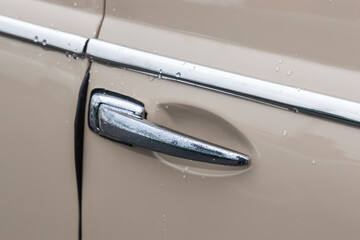 古い車のドアノブ Old private car door handle