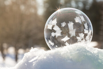 globe in snow