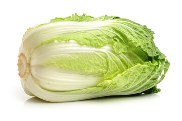 Chinese cabbage on white background 