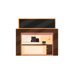 Isolated shop building icon City store