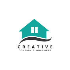 house building logo vector symbol