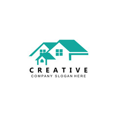 house building logo vector symbol