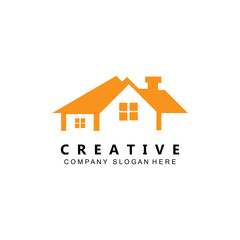 house building logo vector symbol