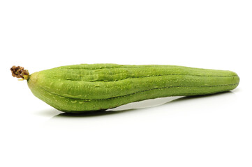 fresh loofah on the white background
