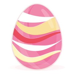 Isolated colored easter egg Spring season