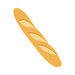 Baguette Emoji Vector Design. French Bread Art Illustration. Bakery Fresh Food Product. 