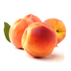 Gold Peach on a white background 