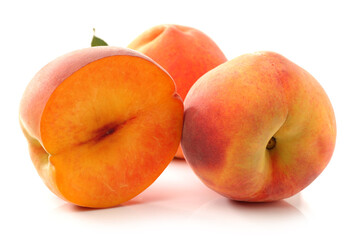 Gold Peach on a white background 