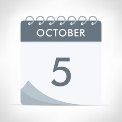 October 5 - Calendar Icon
