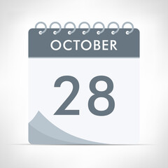 October 28 - Calendar Icon