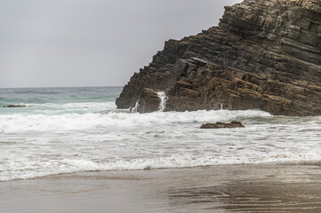 Playa de las Catedrales, Marina lucense, Lugo, Galicia, noroeste de Espa&ntilde;a