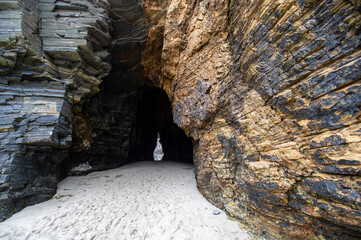 Playa de las Catedrales, Marina lucense, Lugo, Galicia, noroeste de España