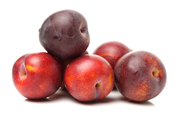 Sweet plum isolated on white background 