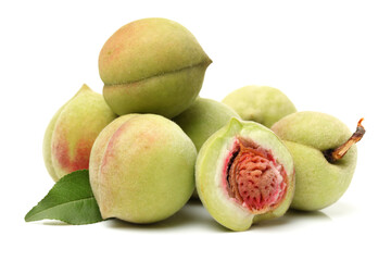 pears on a white background