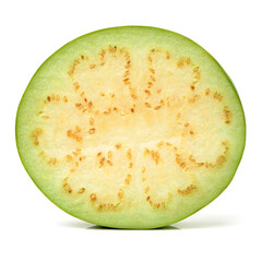 Ripe eggplant isolated on a white background