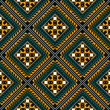 Geometric Ethnic pattern design, picture art and abstract background.