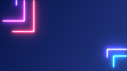 Neon running lasers technology background