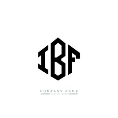 IBF letter logo design with polygon shape. IBF polygon logo monogram. IBF cube logo design. IBF hexagon vector logo template white and black colors. IBF monogram. IBF business and real estate logo. 