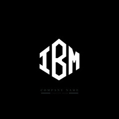 IBM letter logo design with polygon shape. IBM polygon logo monogram. IBM cube logo design. IBM hexagon vector logo template white and black colors. IBM monogram. IBM business and real estate logo. 