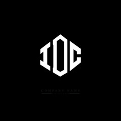 IDC letter logo design with polygon shape. IDC polygon logo monogram. IDC cube logo design. IDC hexagon vector logo template white and black colors. IDC monogram. IDC business and real estate logo. 