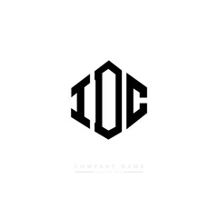 IDC letter logo design with polygon shape. IDC polygon logo monogram. IDC cube logo design. IDC hexagon vector logo template white and black colors. IDC monogram. IDC business and real estate logo.