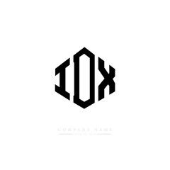 IDX letter logo design with polygon shape. IDX polygon logo monogram. IDX cube logo design. IDX hexagon vector logo template white and black colors. IDX monogram. IDX business and real estate logo. 