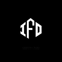 IFO letter logo design with polygon shape. IFO polygon logo monogram. IFO cube logo design. IFO hexagon vector logo template white and black colors. IFO monogram. IFO business and real estate logo. 