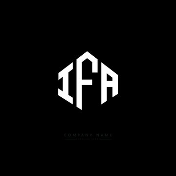 IFA letter logo design with polygon shape. IFA polygon logo monogram. IFA cube logo design. IFA hexagon vector logo template white and black colors. IFA monogram. IFA business and real estate logo. 