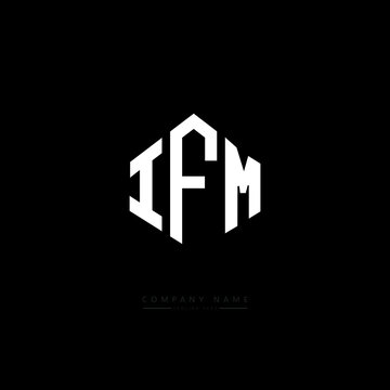 IFM letter logo design with polygon shape. IFM polygon logo monogram. IFM cube logo design. IFM hexagon vector logo template white and black colors. IFM monogram. IFM business and real estate logo. 