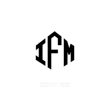 IFM letter logo design with polygon shape. IFM polygon logo monogram. IFM cube logo design. IFM hexagon vector logo template white and black colors. IFM monogram. IFM business and real estate logo. 