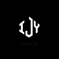 IJY letter logo design with polygon shape. IJY polygon logo monogram. IJY cube logo design. IJY hexagon vector logo template white and black colors. IJY monogram. IJY business and real estate logo. 