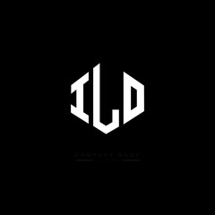 ILO letter logo design with polygon shape. ILO polygon logo monogram. ILO cube logo design. ILO hexagon vector logo template white and black colors. ILO monogram. ILO business and real estate logo. 