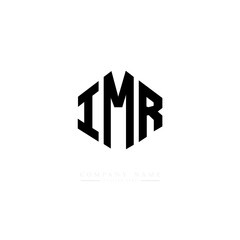 IMR letter logo design with polygon shape. IMR polygon logo monogram. IMR cube logo design. IMR hexagon vector logo template white and black colors. IMR monogram. IMR business and real estate logo. 