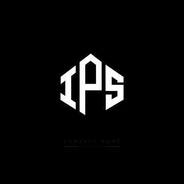 IPS letter logo design with polygon shape. IPS polygon logo monogram. IPS cube logo design. IPS hexagon vector logo template white and black colors. IPS monogram. IPS business and real estate logo. 
