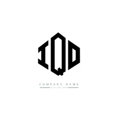 IQO letter logo design with polygon shape. IQO polygon logo monogram. IQO cube logo design. IQO hexagon vector logo template white and black colors. IQO monogram. IQO business and real estate logo. 