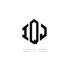 IQJ letter logo design with polygon shape. IQJ polygon logo monogram. IQJ cube logo design. IQJ hexagon vector logo template white and black colors. IQJ monogram. IQJ business and real estate logo. 