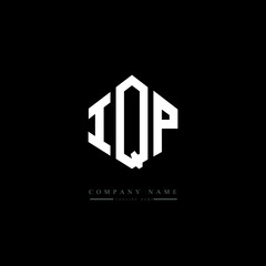 IQP letter logo design with polygon shape. IQP polygon logo monogram. IQP cube logo design. IQP hexagon vector logo template white and black colors. IQP monogram. IQP business and real estate logo. 